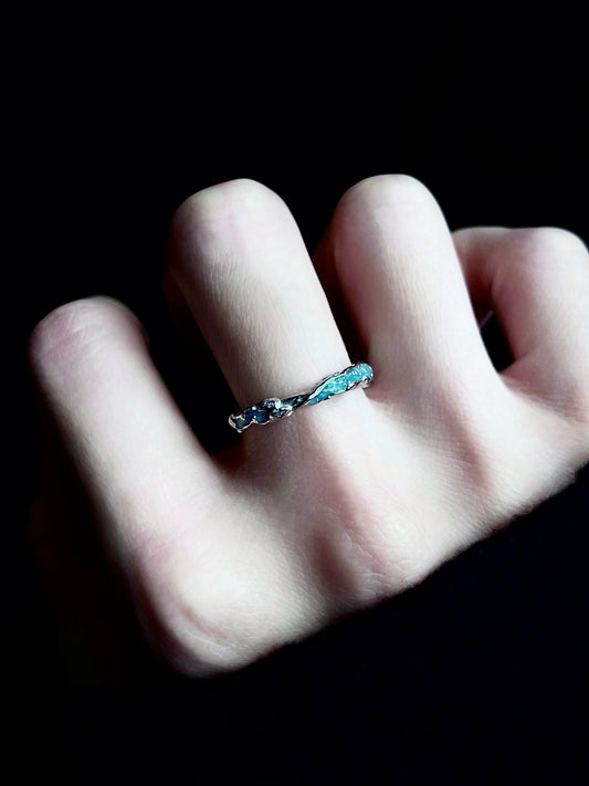 "River of Freedom" Blue Ring