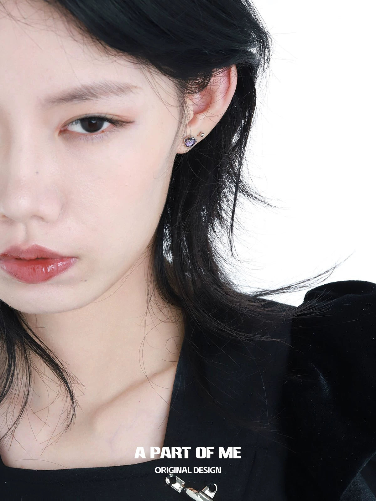 Purple Guardian Stud Earrings