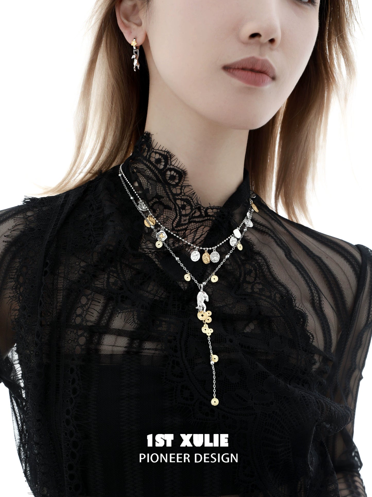 Lucky Cat Cool Charm Necklace