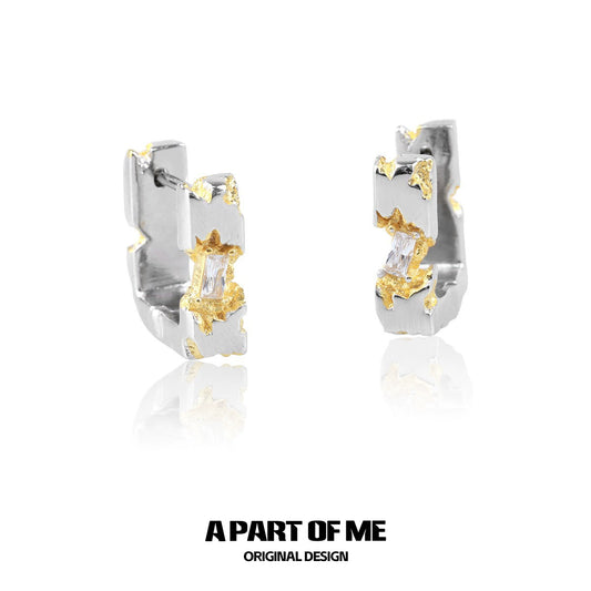 Sun Ash Textured Earrings