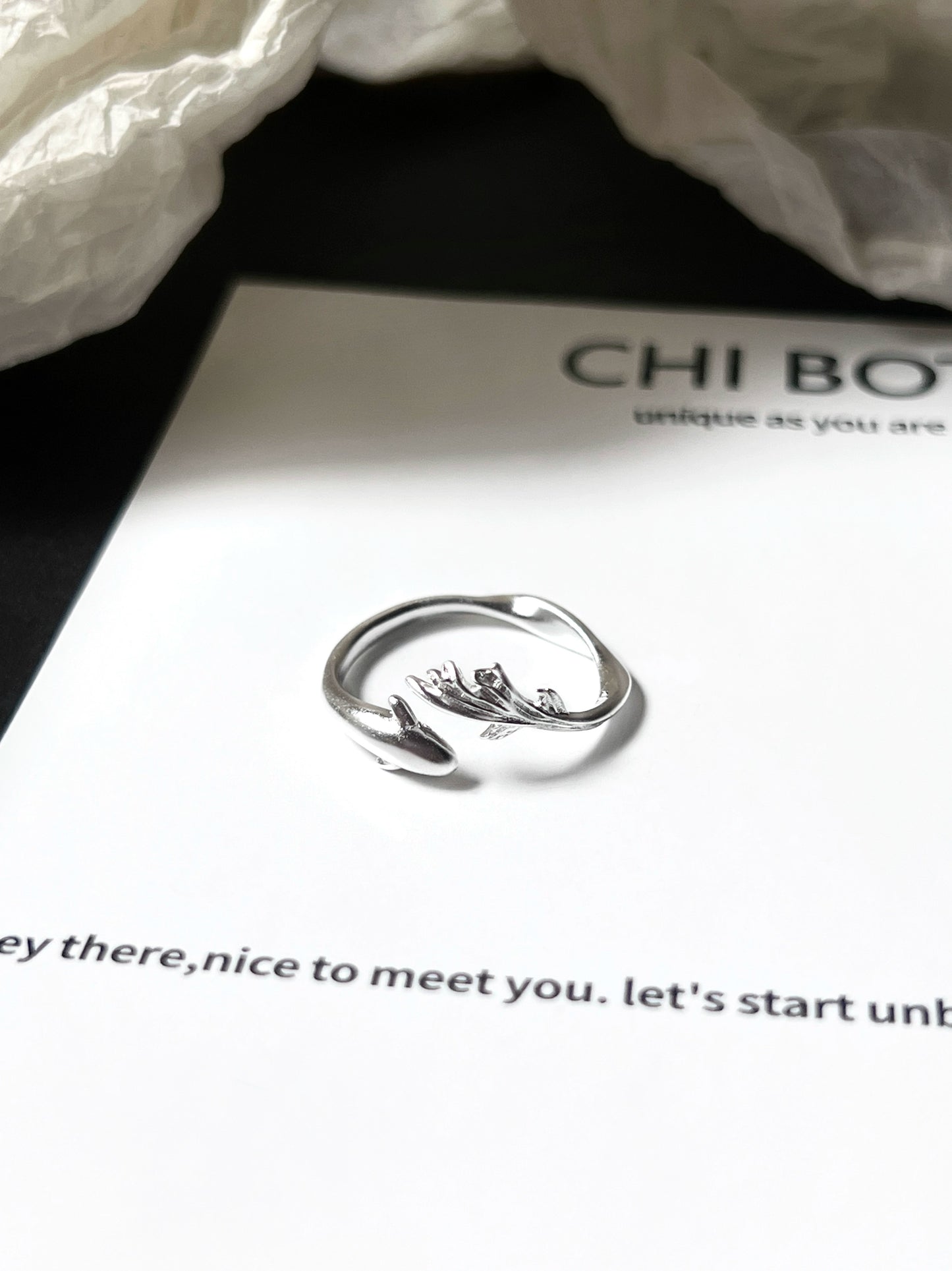 "Voice of Fish" Minimalism Ring
