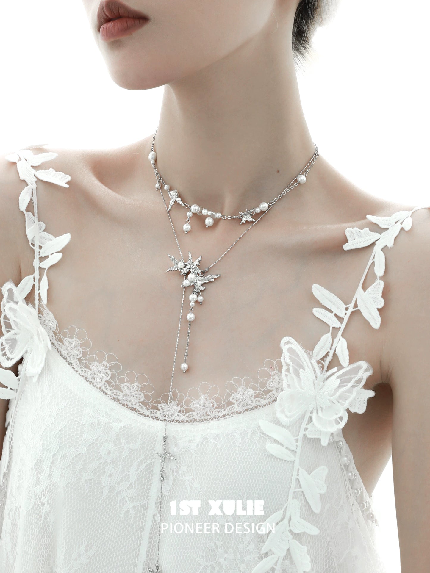 Dream Wings Pearl Necklace