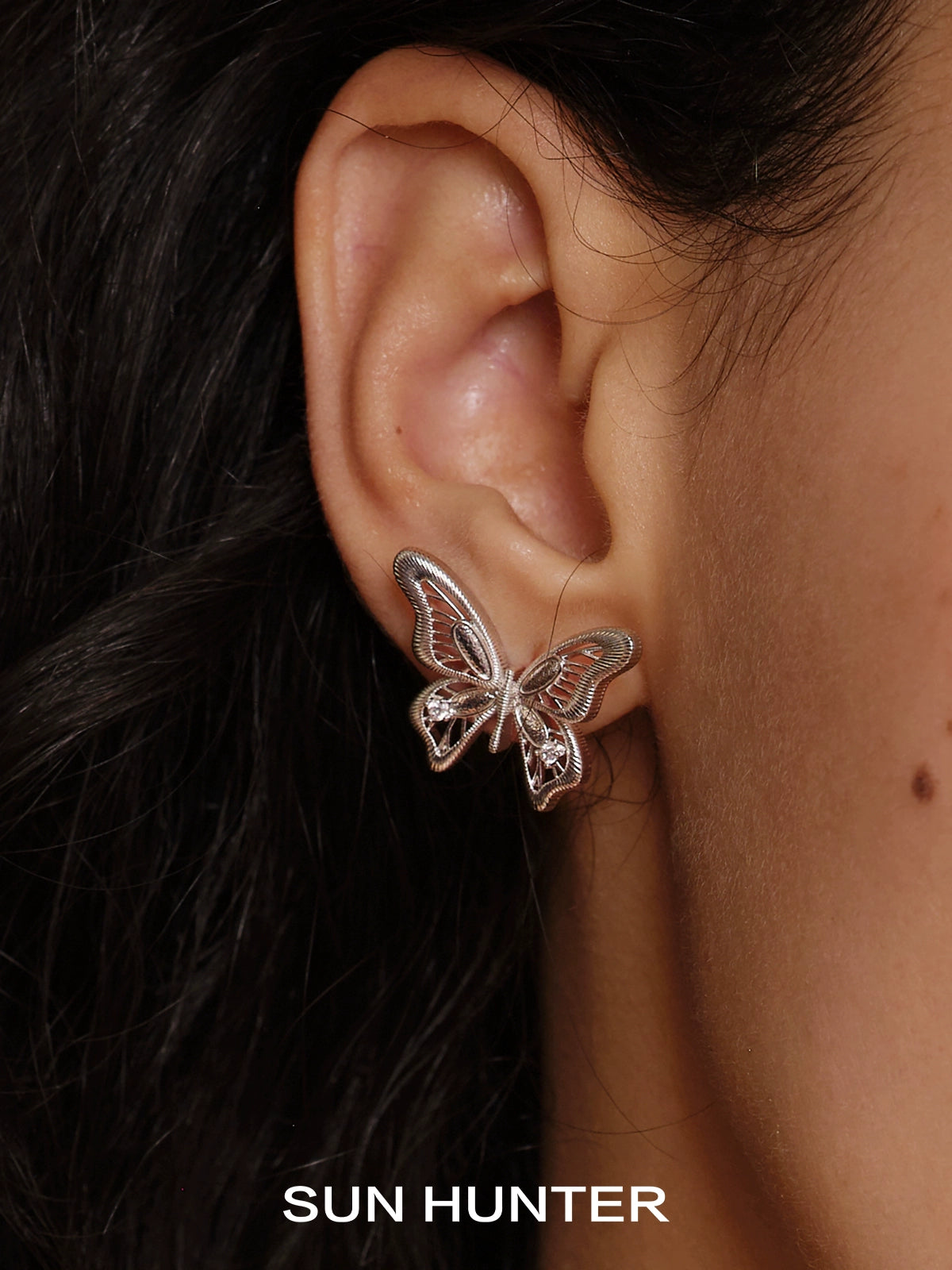Moonkissed Butterfly Vintage Earrings
