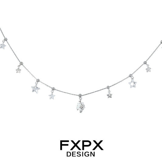 Cosmic Beauty Stars Silver Necklace