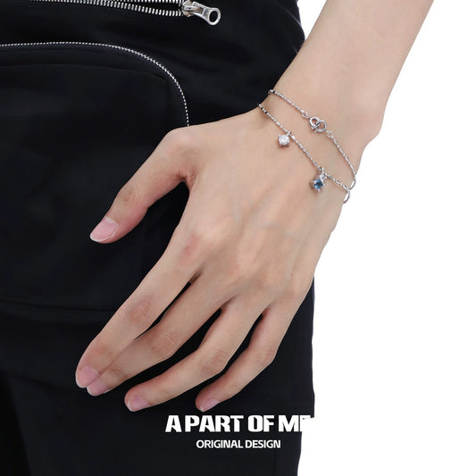 Glacier Diamond Silver Bracelet