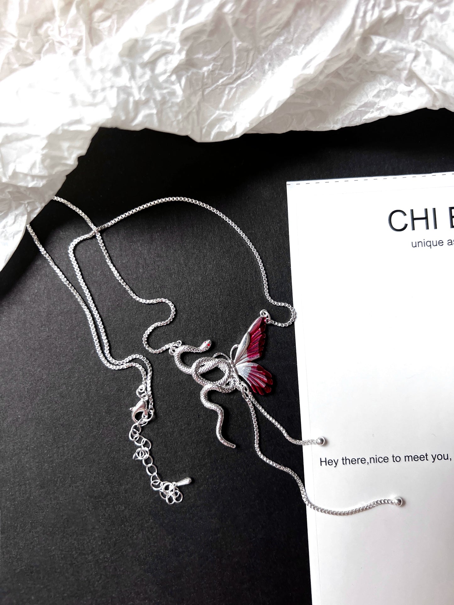 “Snake & Butterfly” Bloody Necklace