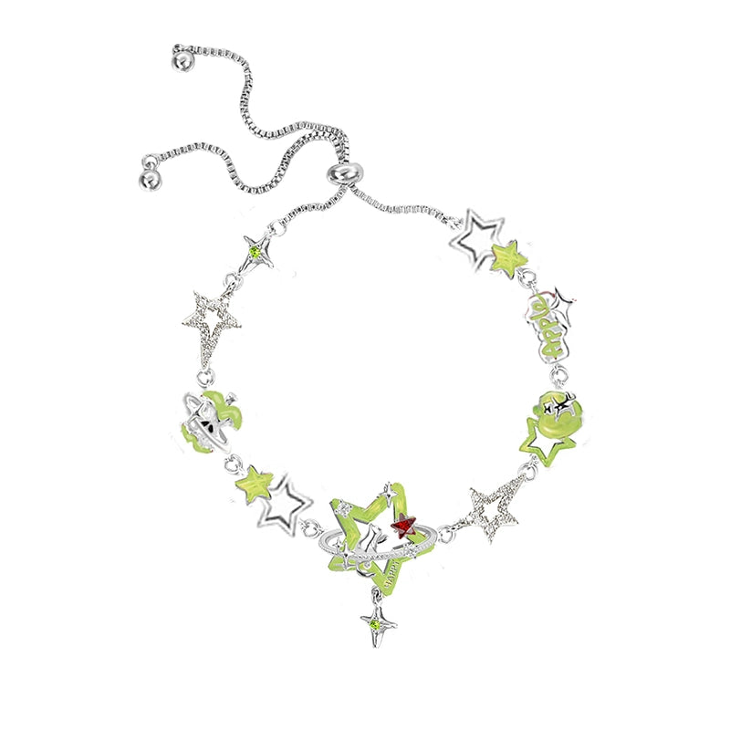 Sweet Apple & Star Bracelet