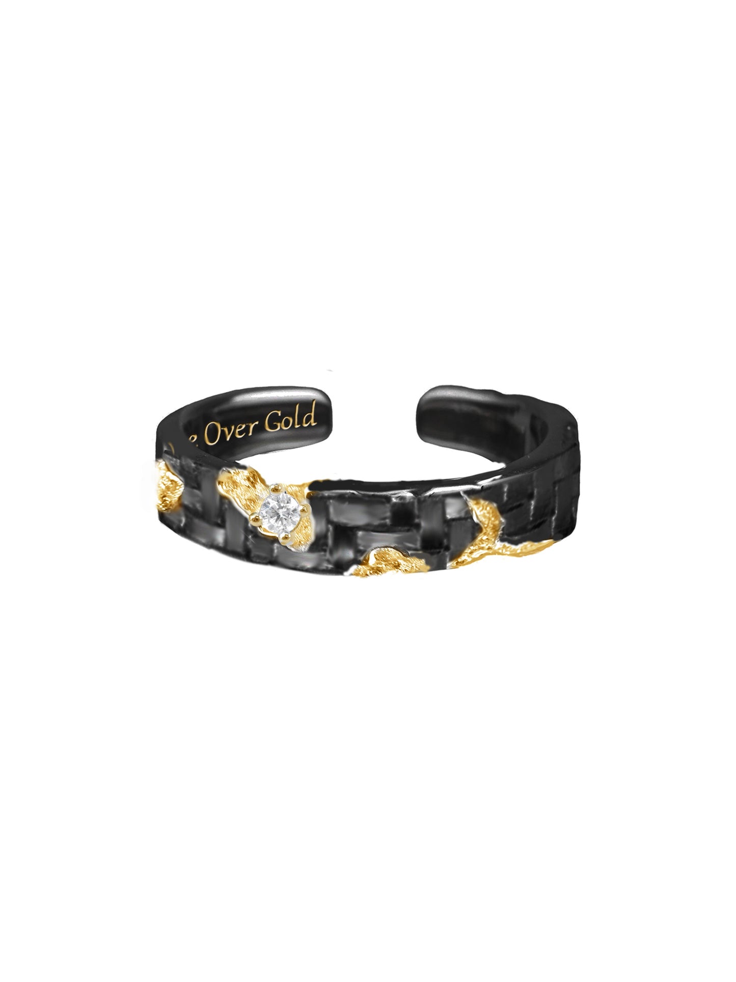 Retro Black Gold Ring