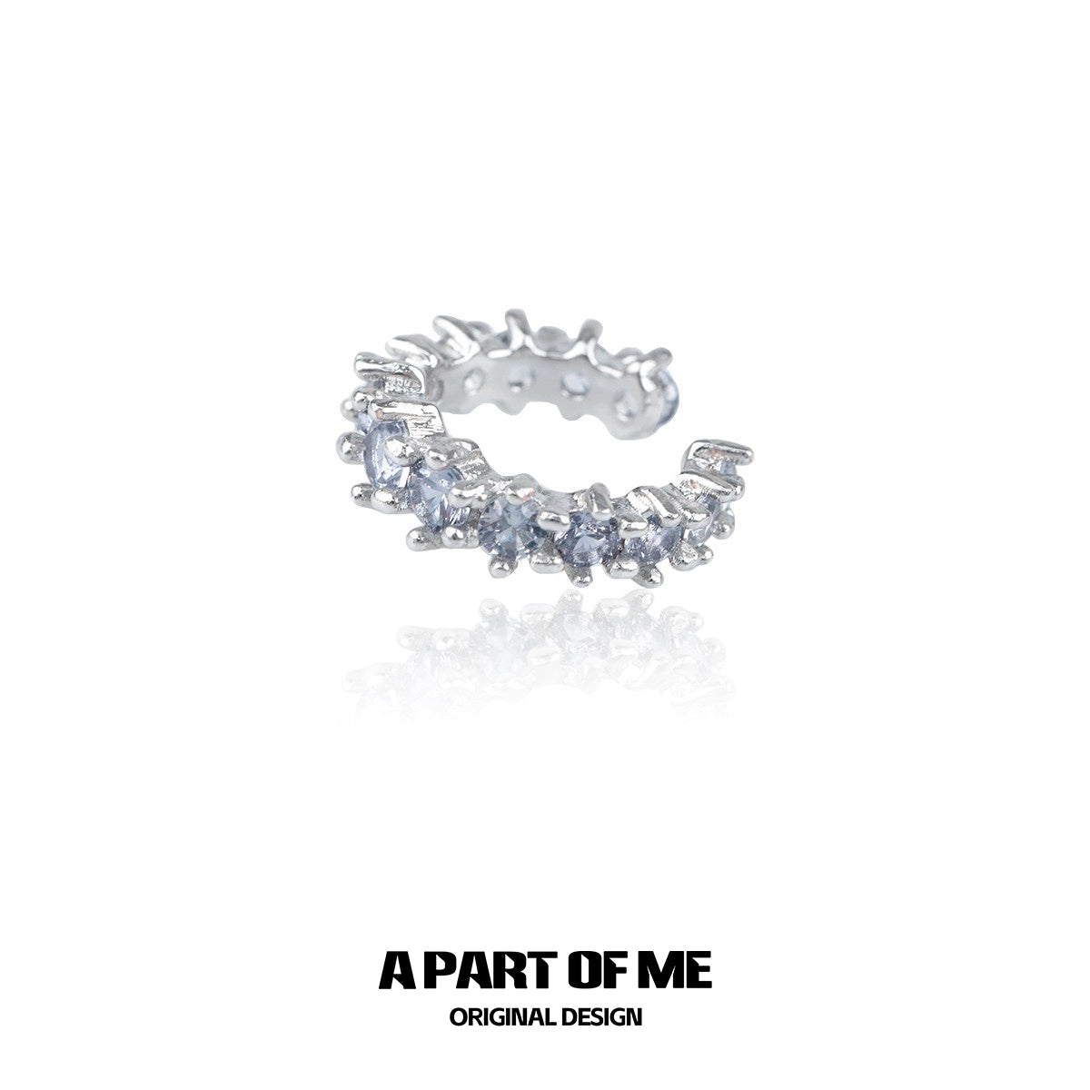 Zircon Gradient Spike Ear Cuffs