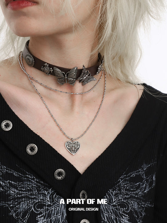 Butterfly Ruins Punk Necklace