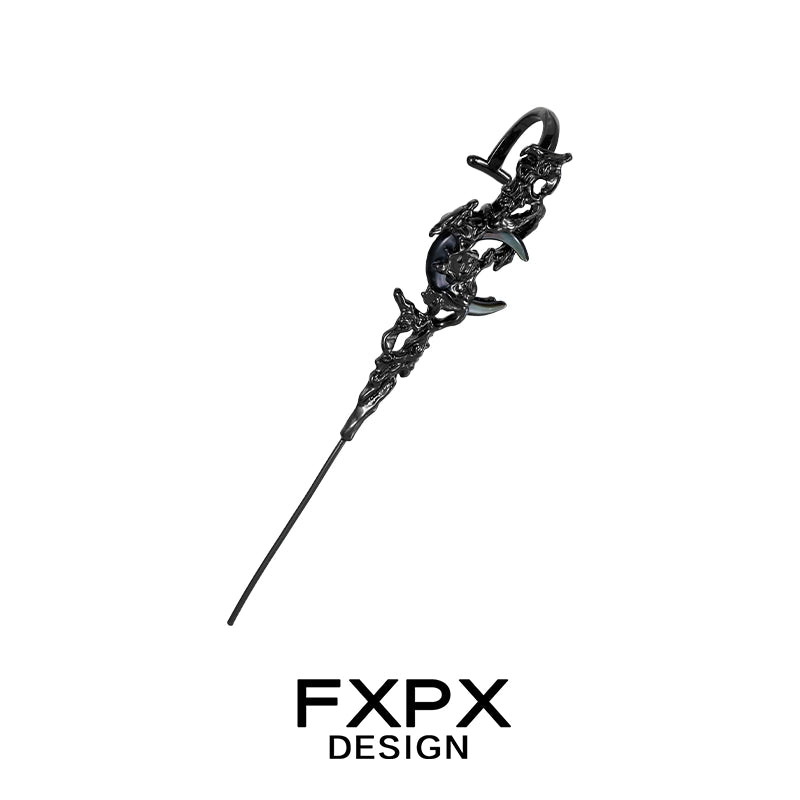 Gothic Day & Night Piercing Ear Needle