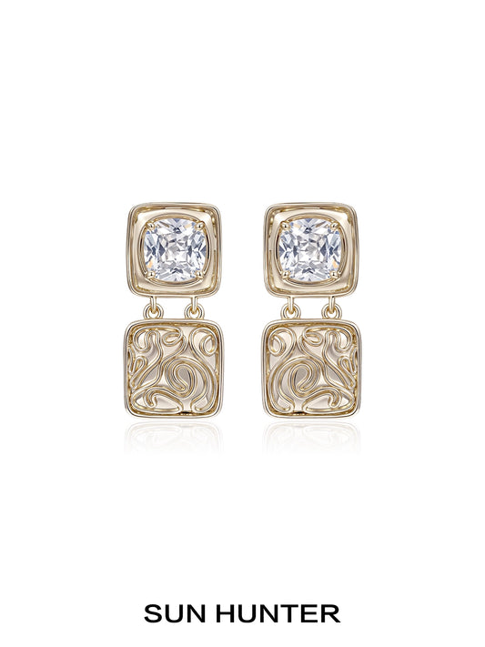 Vintage Maillard Coin Earrings