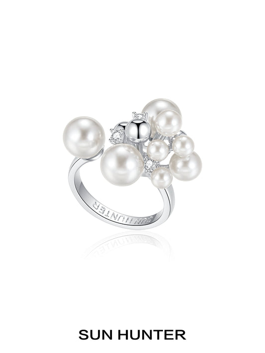 Elegant Pearl Garden Ring