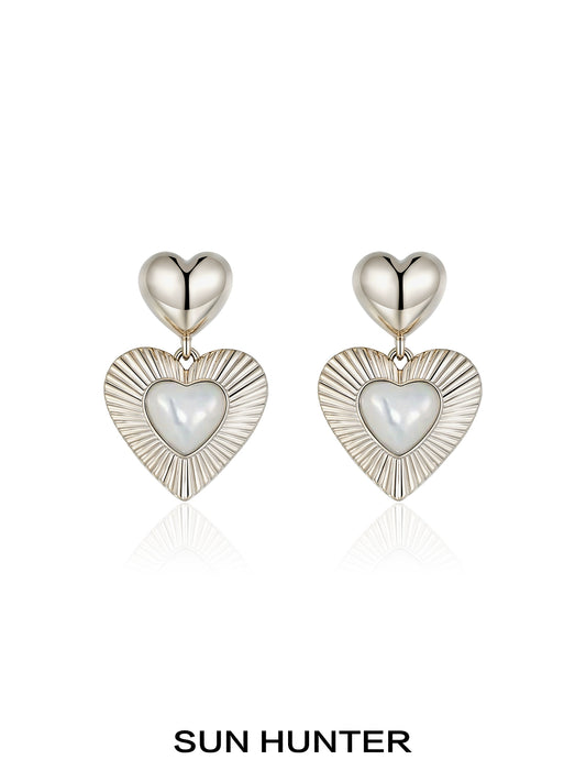 Heart Fritillary Maillard Earrings
