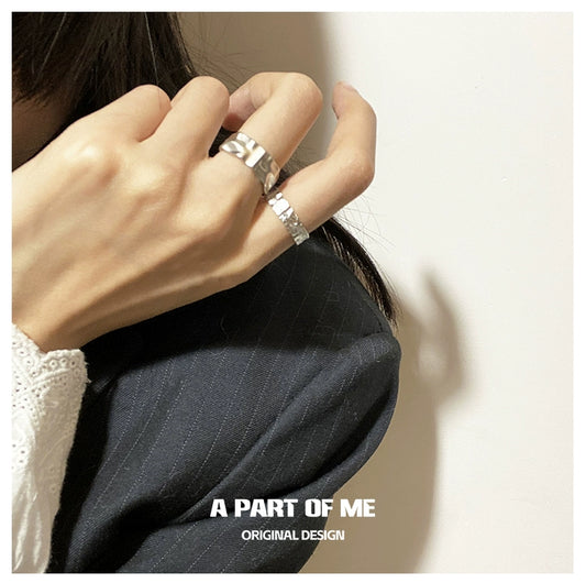 Tinfoil Crinkle Punk Ring