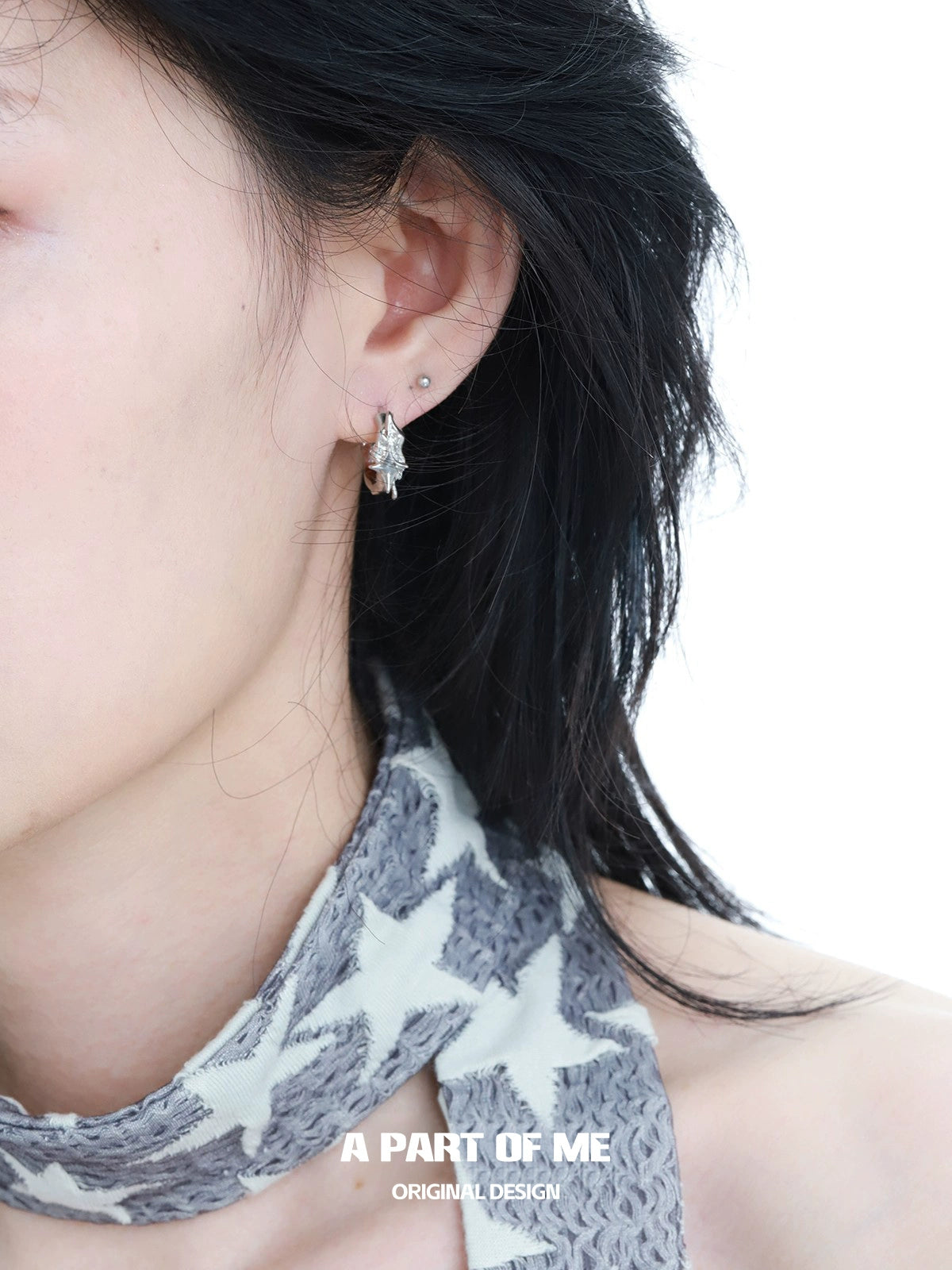 Galaxy Stars Silver Earrings