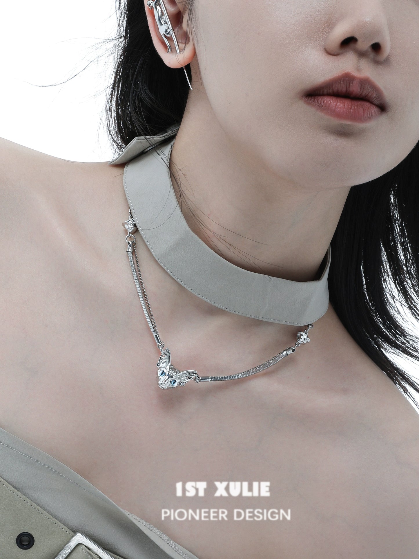 Sweet Cool Cat Clavicle Necklace