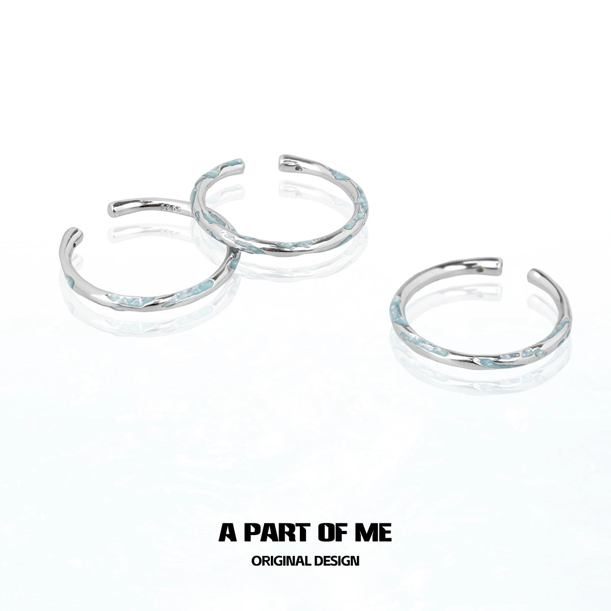 Blue Minimalist Ring