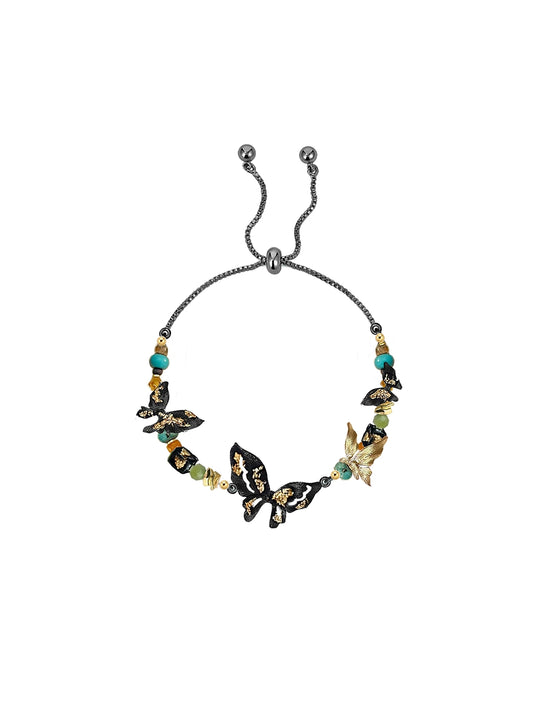 Dream Black Gold Butterfly Bracelet