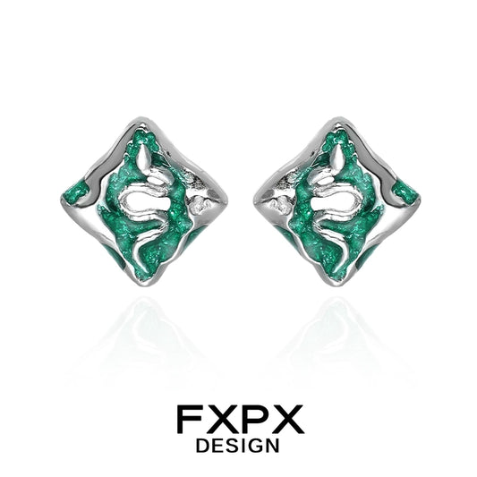 Grace Green Snake Empress Earrings