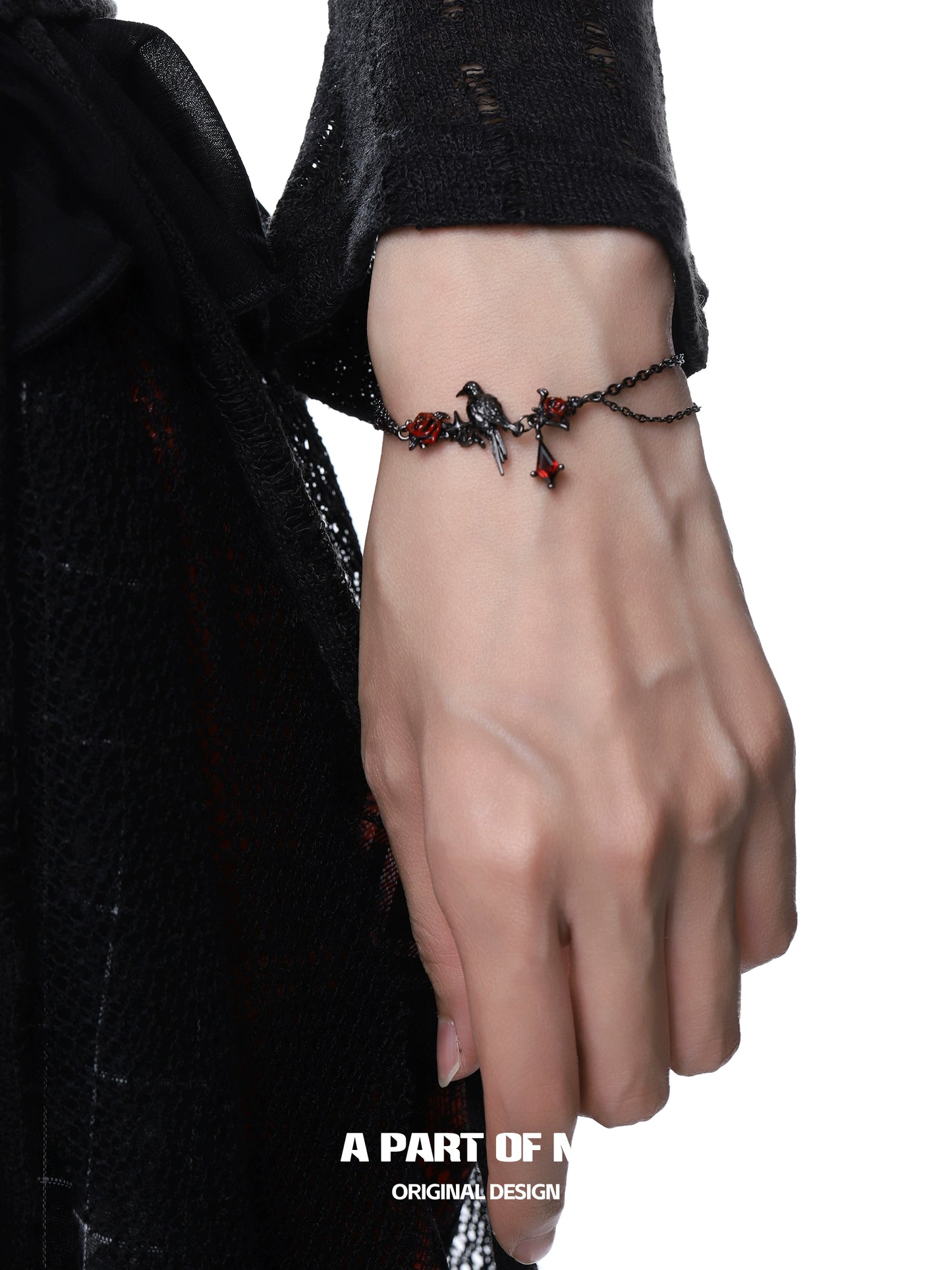 Y2K Cool Crow Bracelet