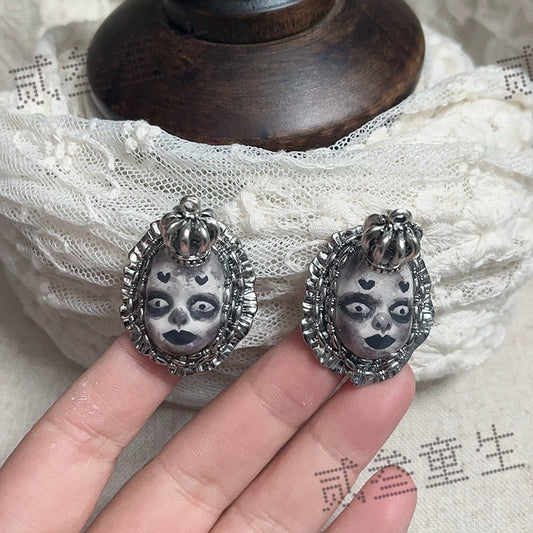 Earrings & Ear Cuffs-Ersan Tongsheng Original Doll Handcuff Earrings Niche Design Dark Wind Premium Sweet Cool Earrings Spice Girls
