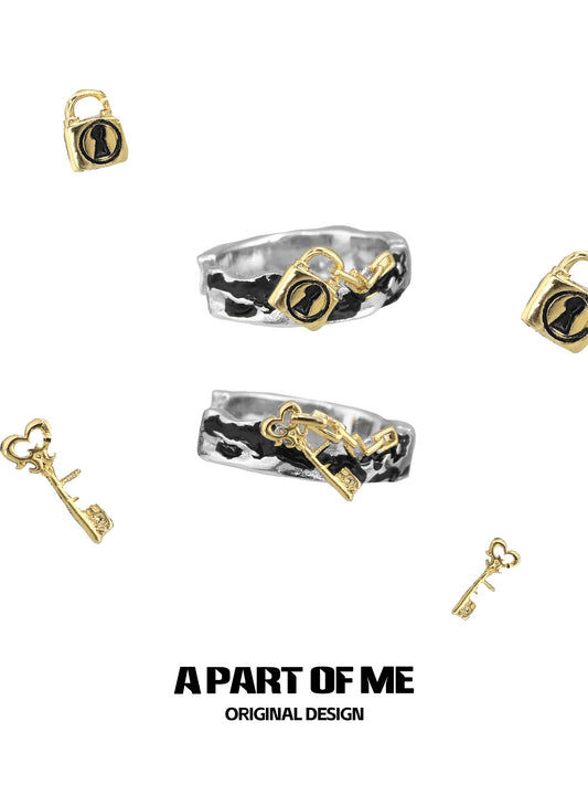 Lock & Key Ear Cuffs