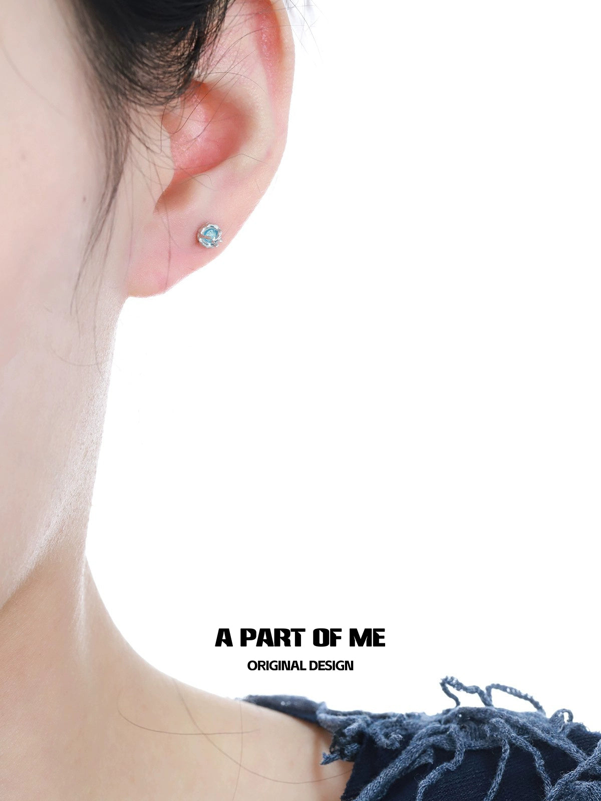 Icy Whisper Blue Mini Earrings