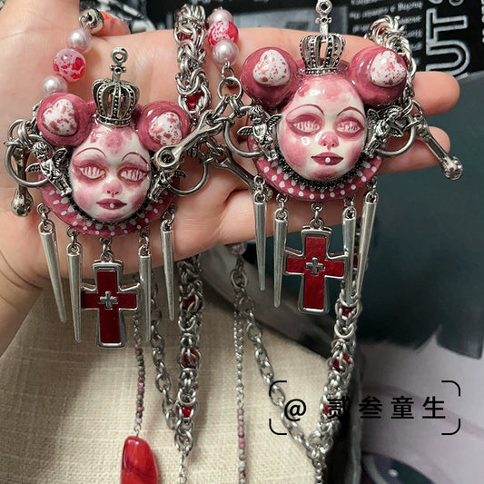 Gothic Blood Nightmare Doll Harajuku Necklace