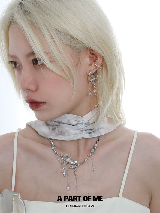 Wind Chime Crystal Earrings