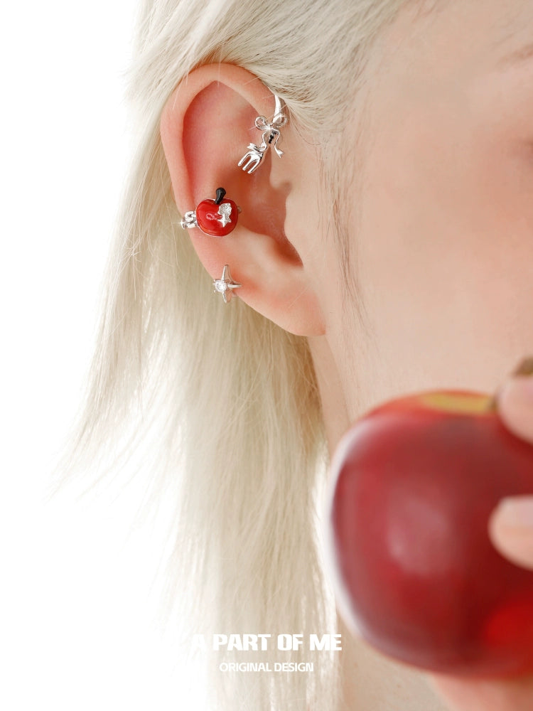 Summer Sweet Apple Ear Cuffs