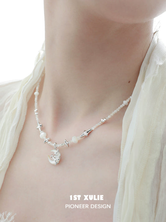 Moonlight Beaded Clavicle Chain