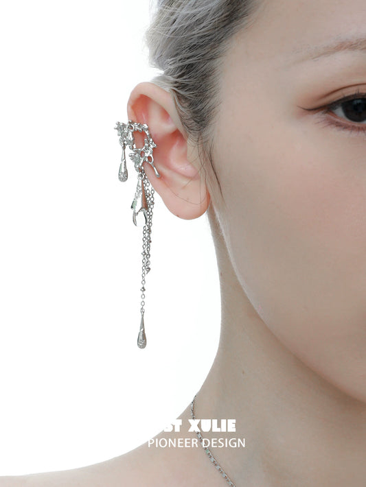 Tidal Wave Fringes Ear Cuffs