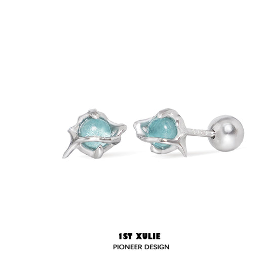 Ocean Tidal Blue Earrings