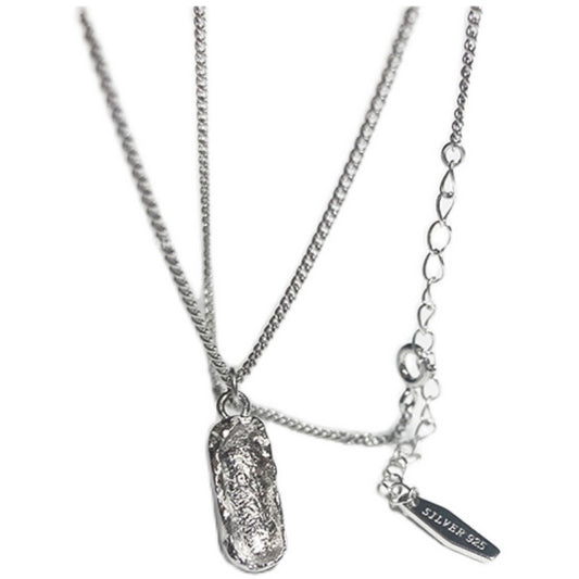 Industrial Tinfoil Texture Necklace