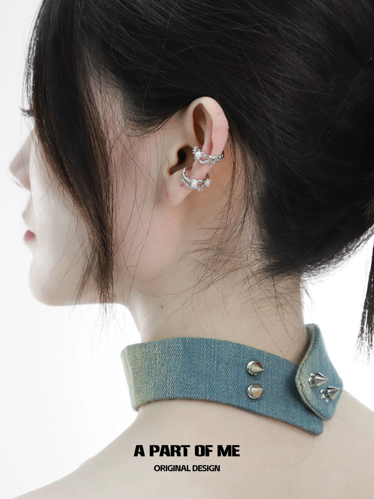 Rainbow Pearl Ear Cuffs