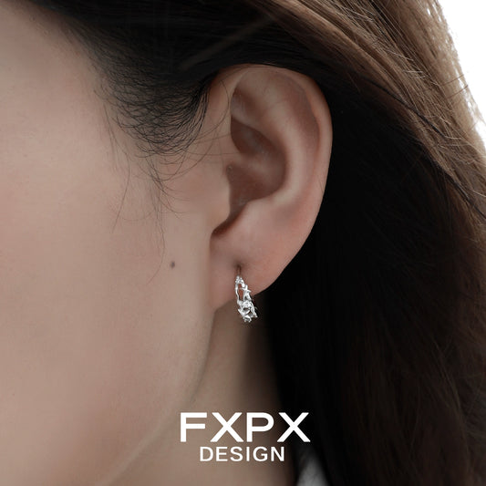 Brilliant Starry Silver Earrings