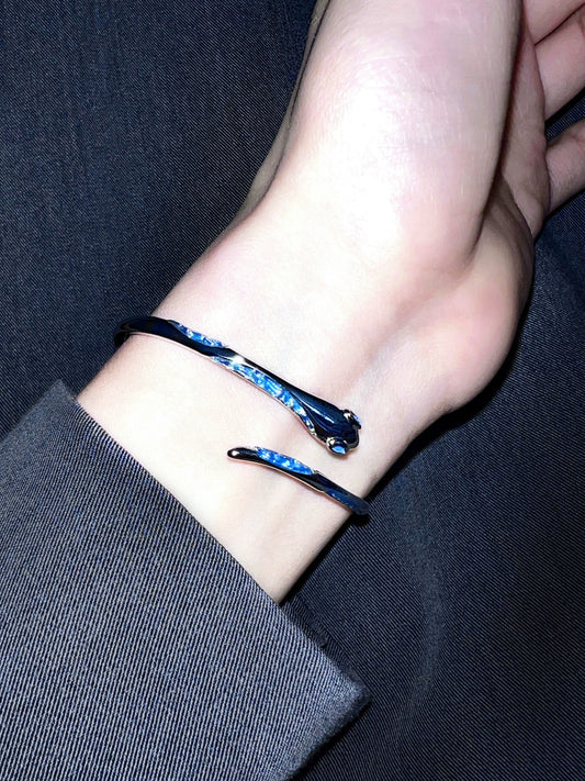 "Blue Snake" Winding Bracelet