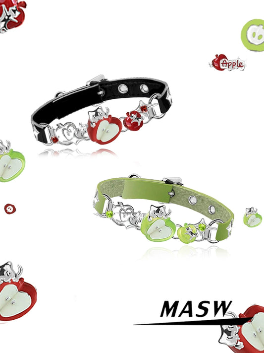 Summer Apple Cat Bracelet