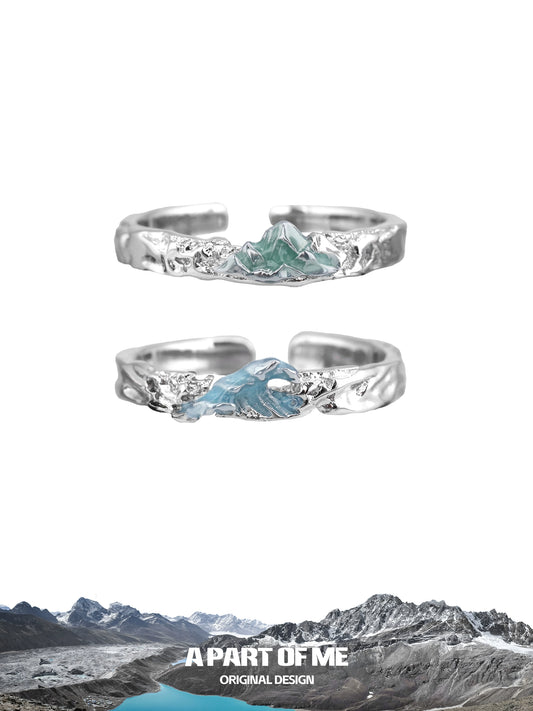 Mountains & Seas Couple Rings
