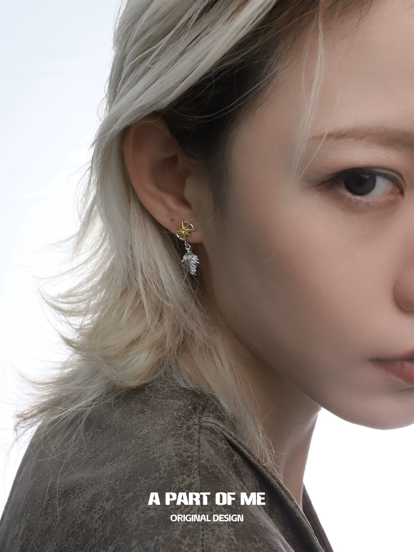 Feather Agate Genderless Earrings