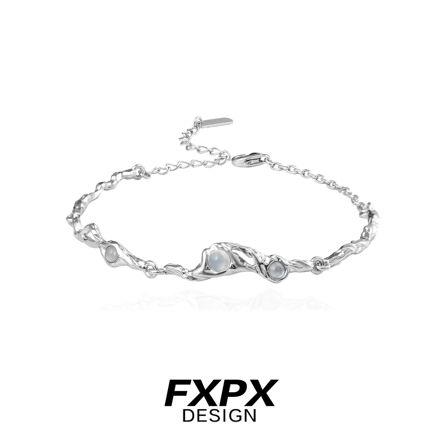 Winter Glow Silver Bracelet