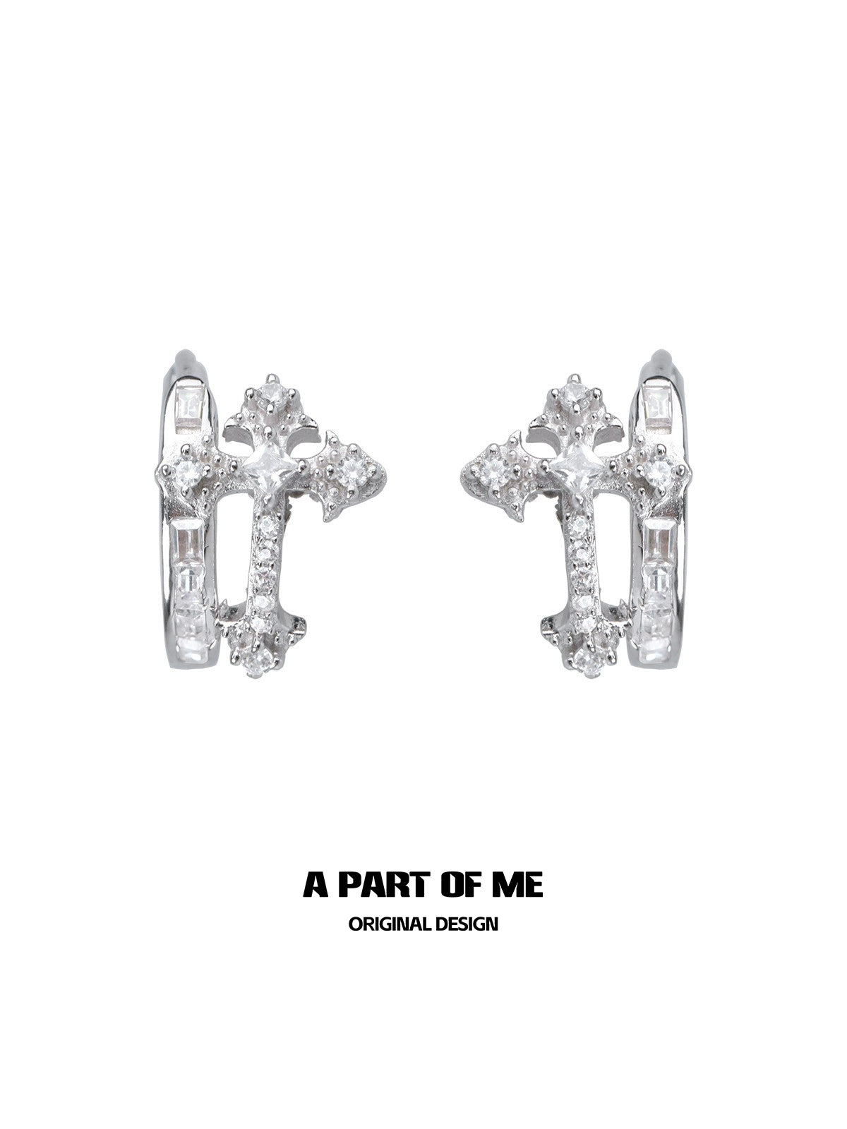 Cross Zircon Ear Buckle