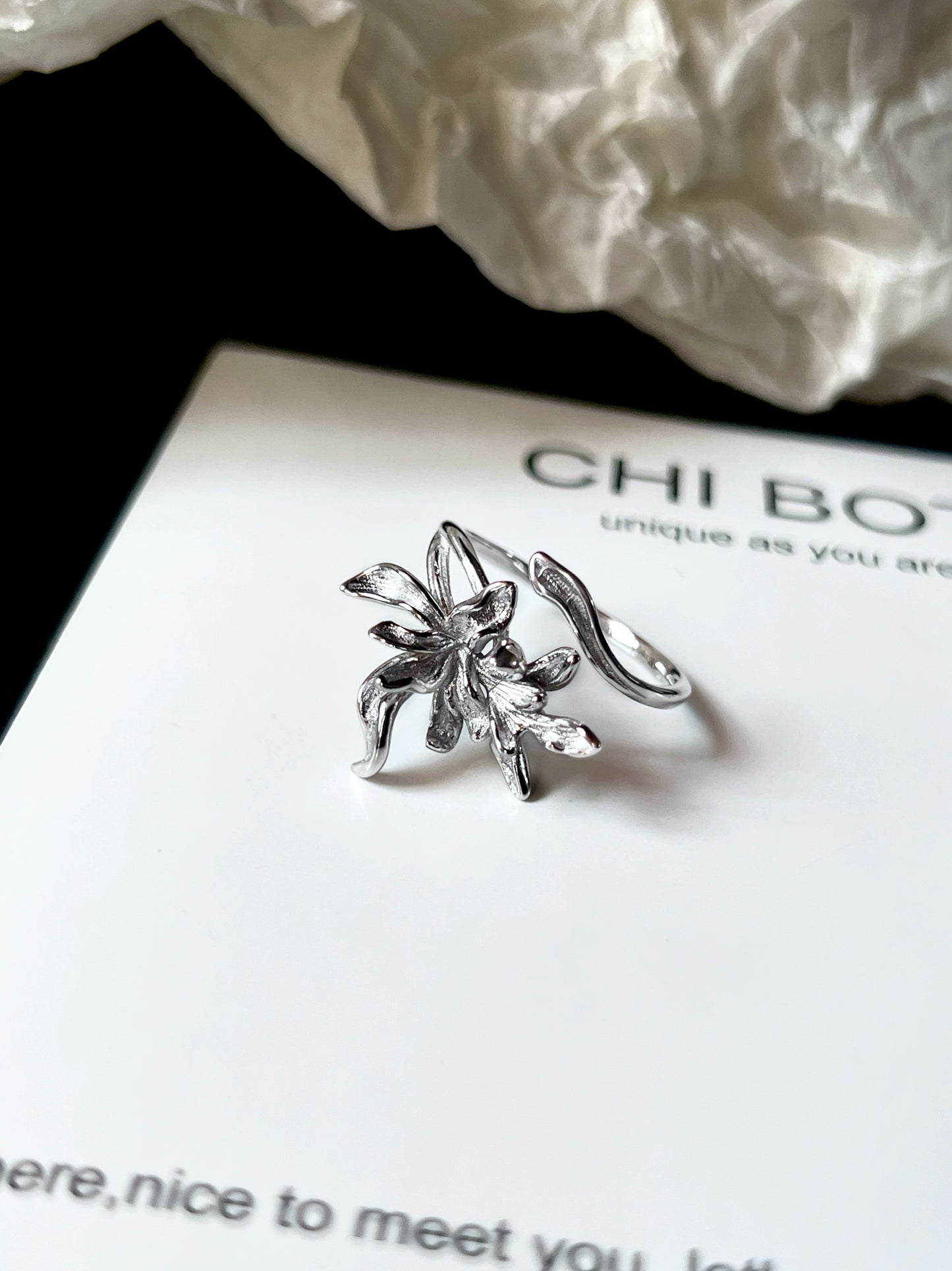 "Orchid Ember" Cold Ring