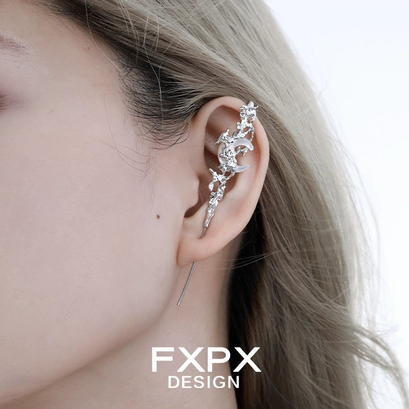 Gothic Day & Night Piercing Ear Needle