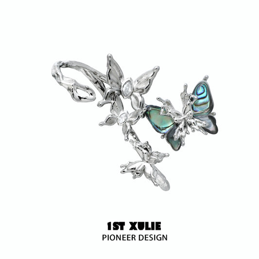 Dreamy Punk Butterfly Ear Clips