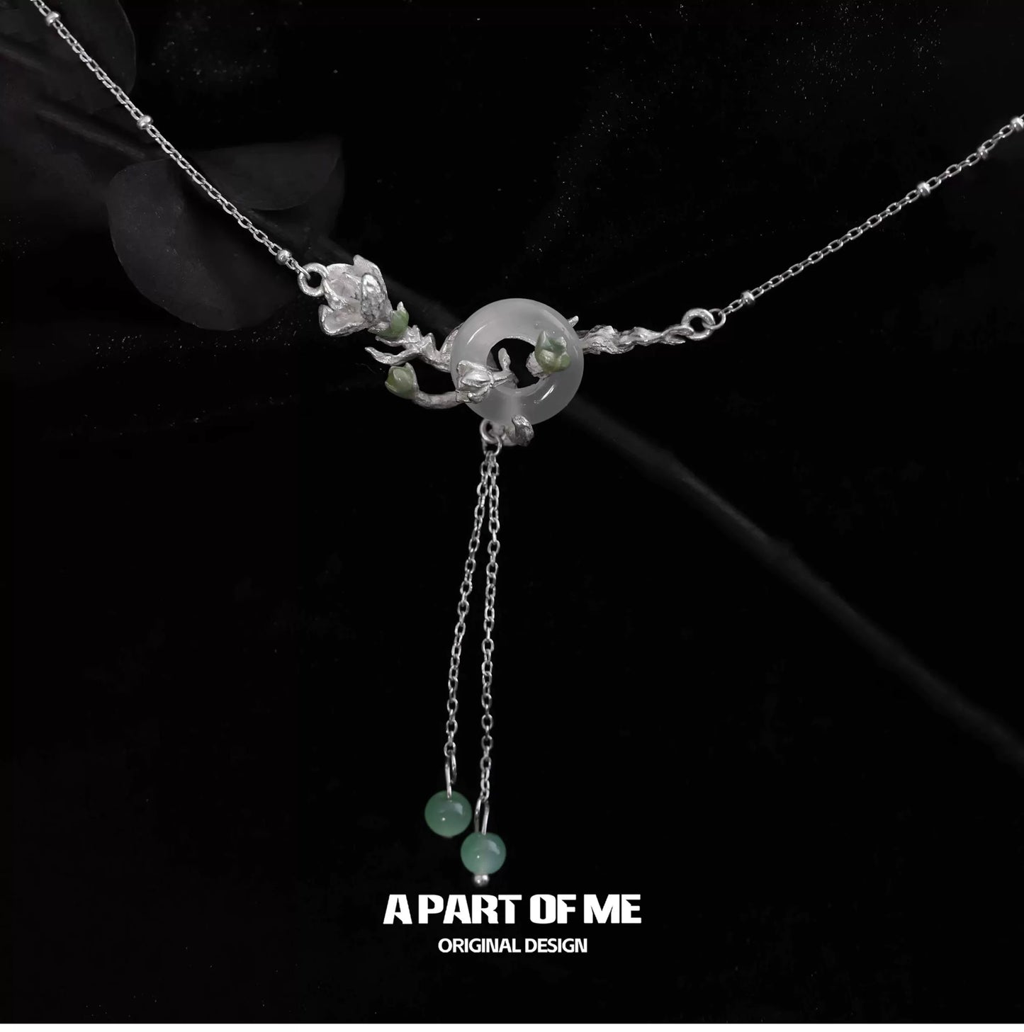 Elegant Jasmine Silver Necklace