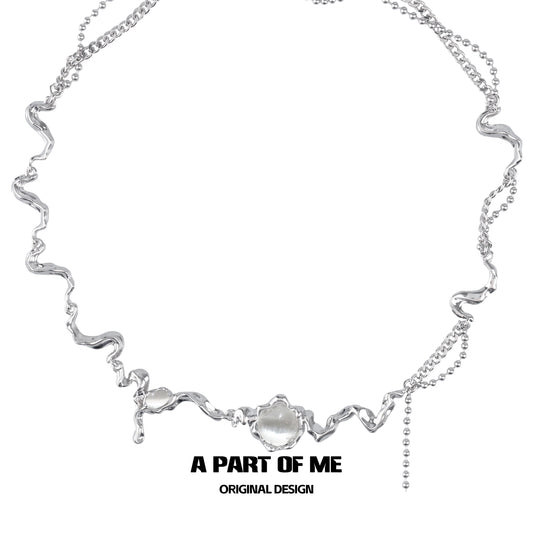 White Moonlight Opal Necklace