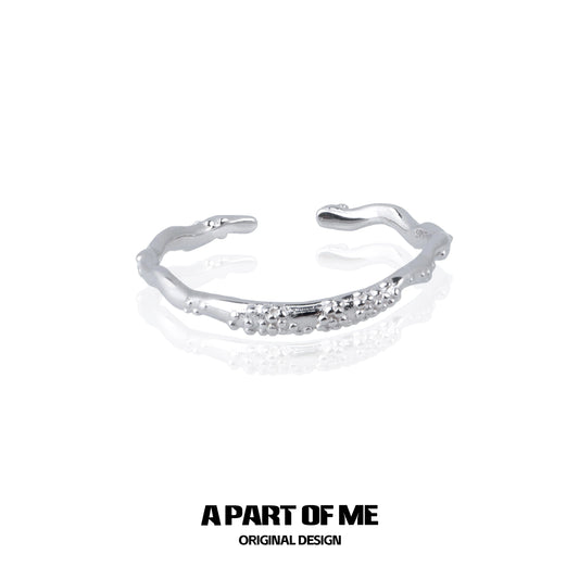 Minimalist Lunar Texture Ring