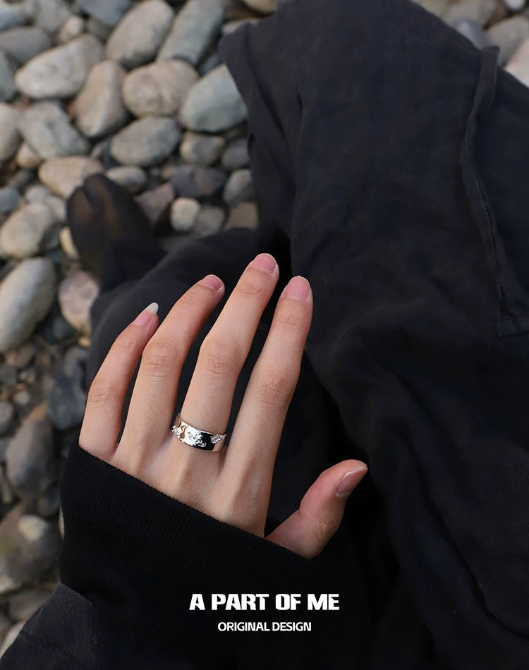 Broken Galaxy Couple Rings